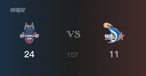 首节战罢,山东24-11领先福建