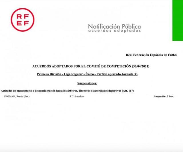 1619789163527085181.jpg Kaiyun开云中国官网-【夜读】争冠悬了?巴萨主帅科曼被禁赛两场